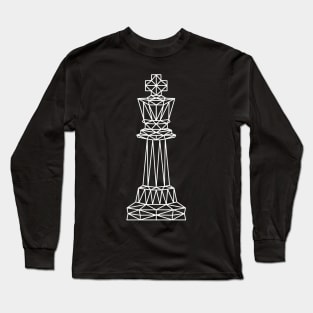 Geometric chess king Long Sleeve T-Shirt